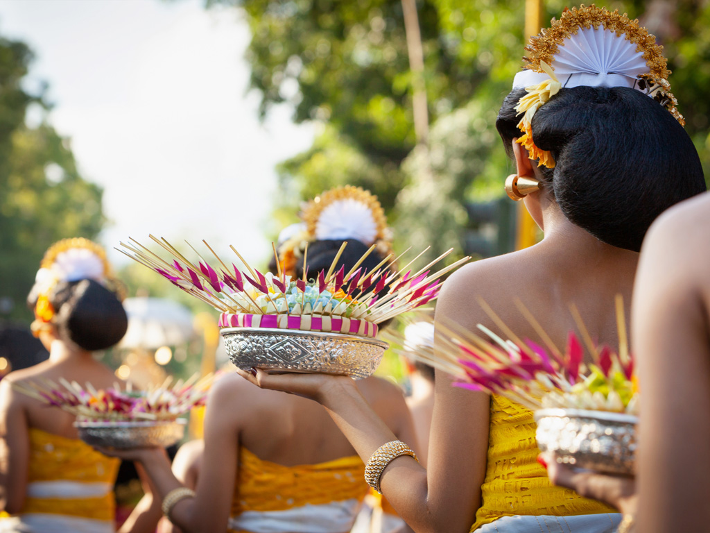 Traditionelle Zeremonie auf Bali